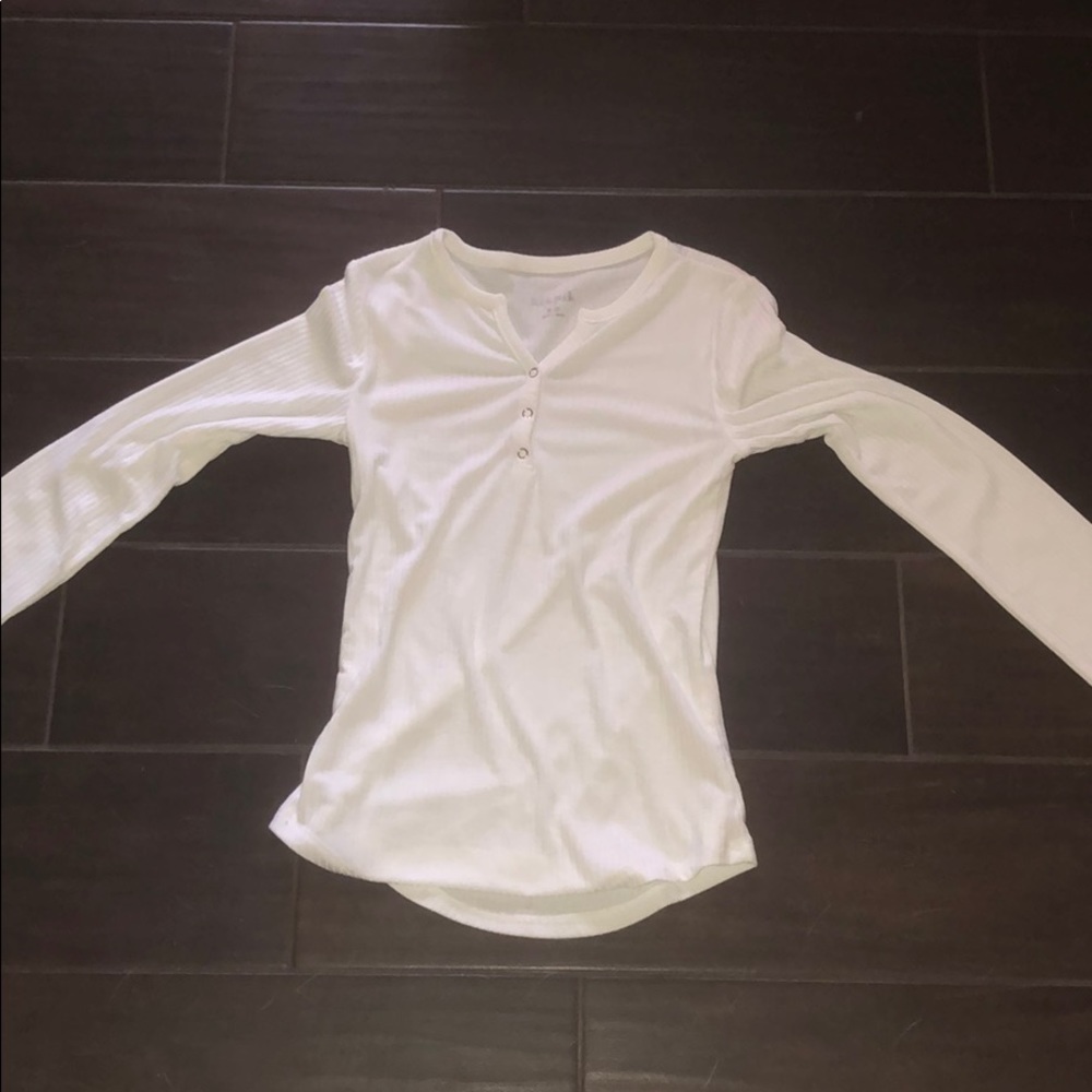 Long sleeve white shirt